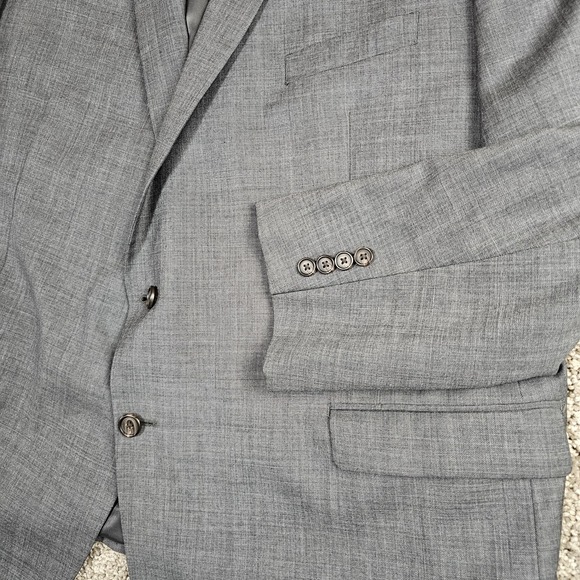 Ralph Lauren Blazer 100% Wool Sport Coat Suit Jacket Size 52R Charcoal Gray - Picture 3 of 9